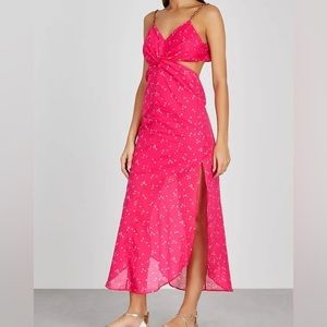 V I X PAULA HERMANNY Briditte Polka-dot Cotton Maxi Dress